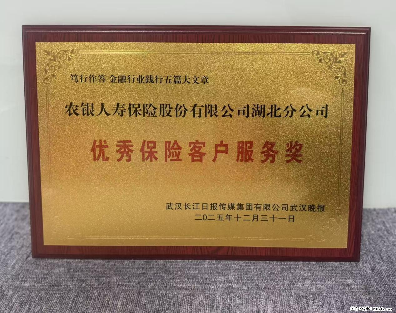 农银人寿湖北分公司荣膺“优秀保险客户服务奖”和“优秀消费者权益保护金融机构”两个奖项 - 天门生活资讯 - 天门28生活网 tm.28life.net